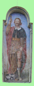 Dipinto sulla colonna Sinistra. San Rocco